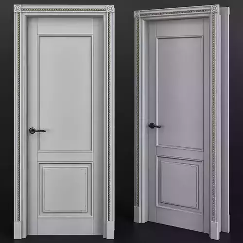 Interior Doors low poly 3d model