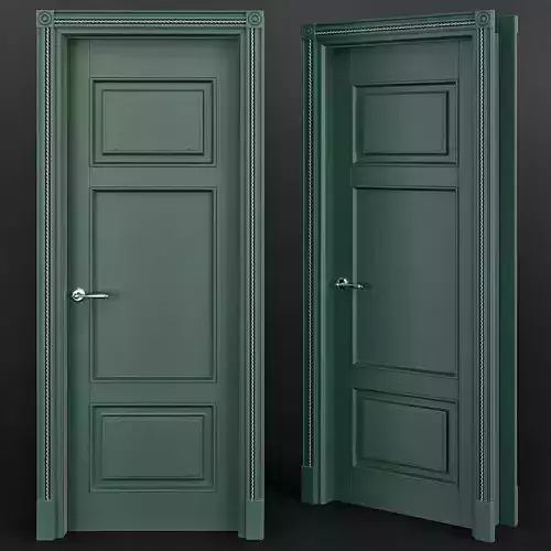 Interior Doors low poly 3d model