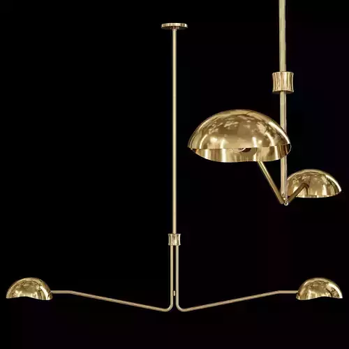 Restoration Hardware CONVESSI LINEAR CHANDELIER 54 Brass