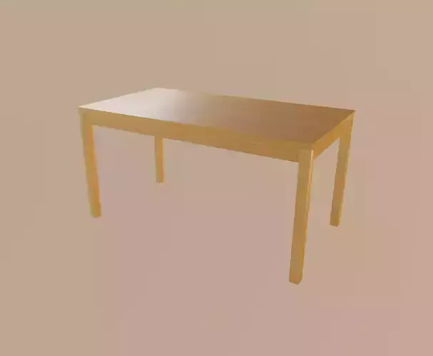Table Low-poly 3D model