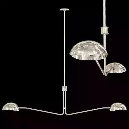 Restoration Hardware CONVESSI LINEAR CHANDELIER 54 Nickel