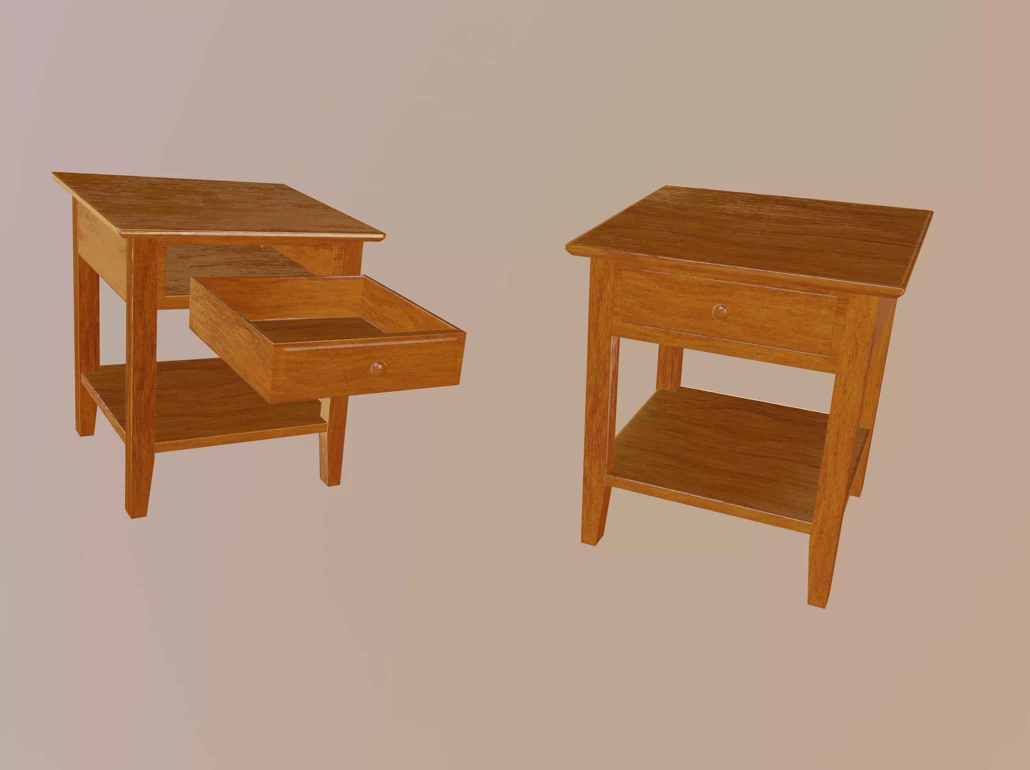 Bedside Table 3D model