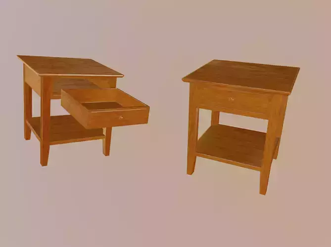 Bedside Table 3D model