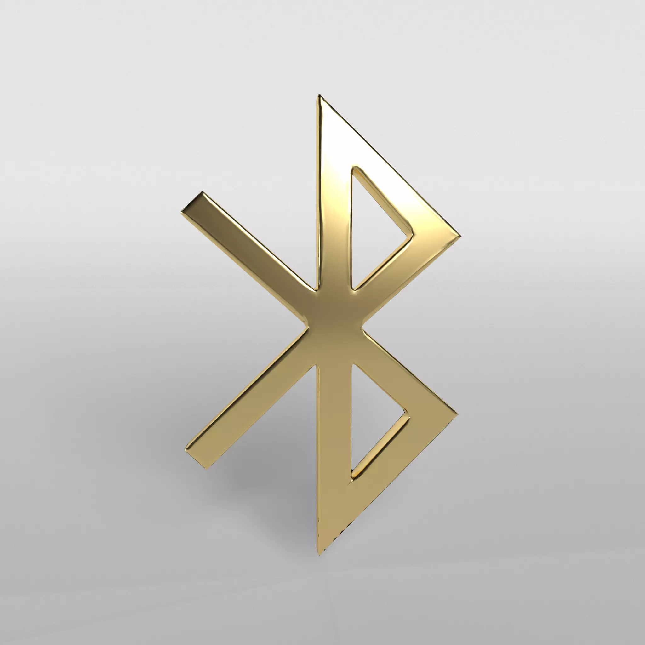 Bluetooth Symbol v1 004 Low-poly 3D model_0