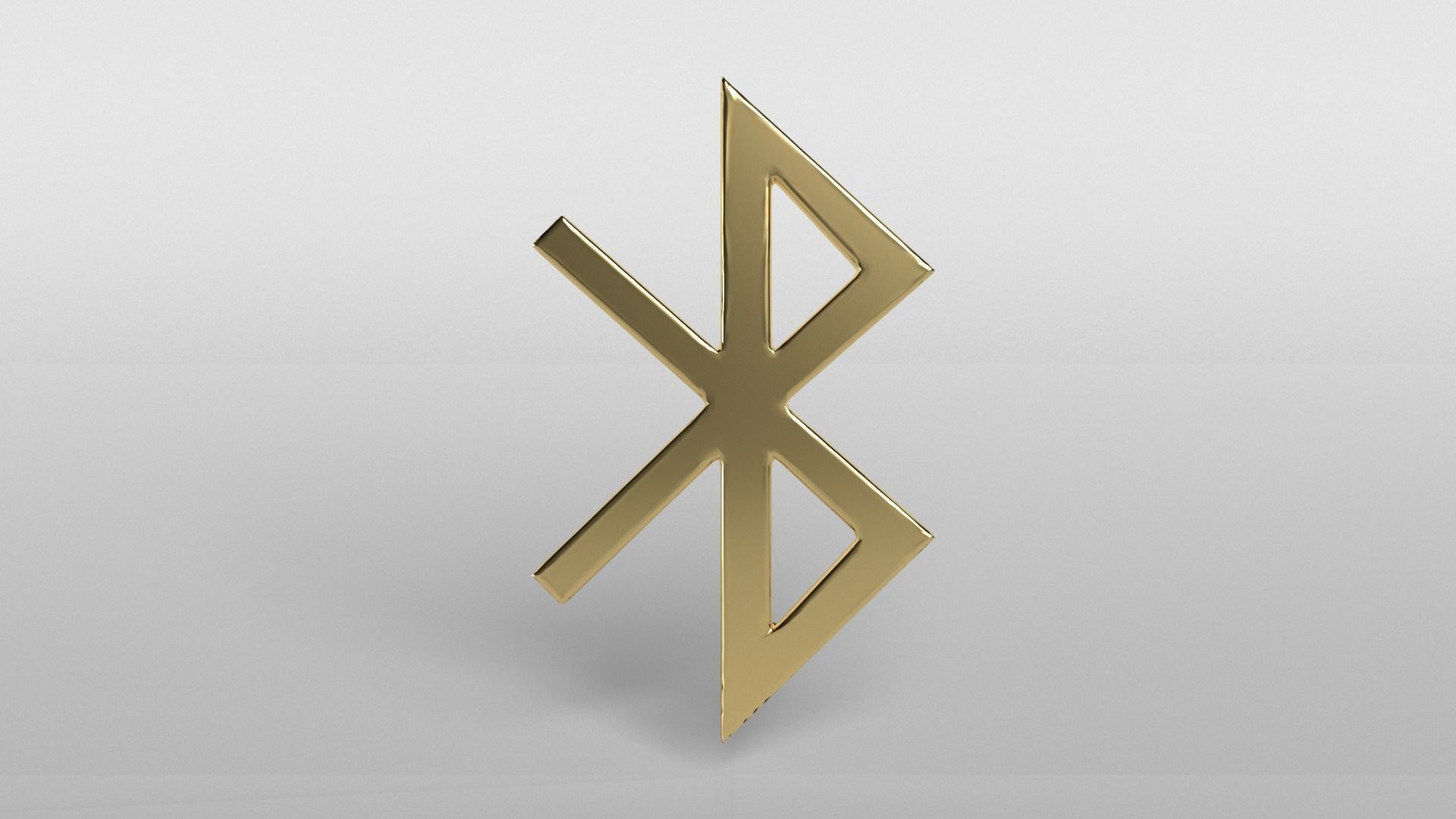 Bluetooth Symbol v1 004 Low-poly 3D model_2