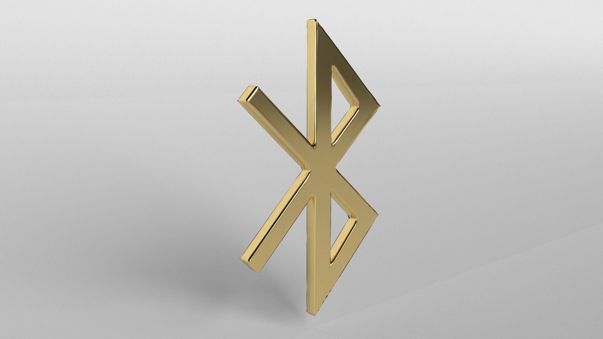 Bluetooth Symbol v1 004 Low-poly 3D model_4