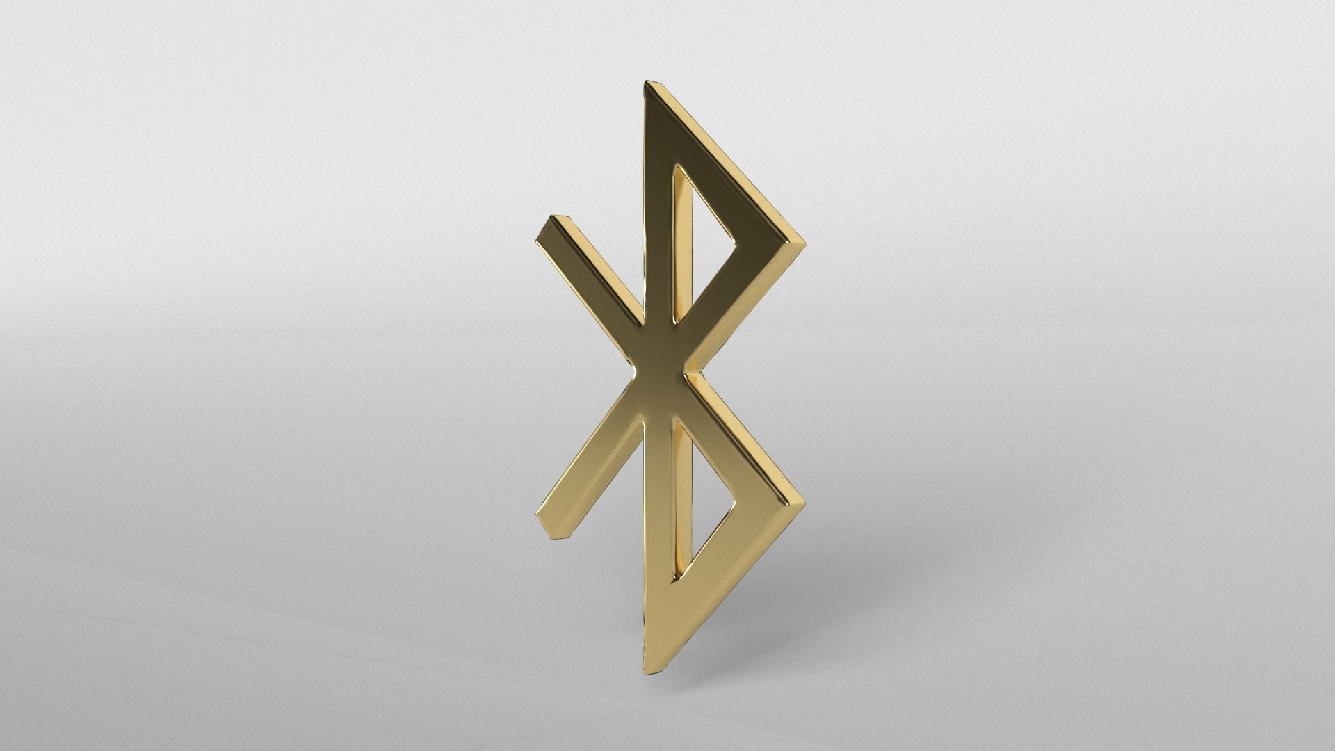 Bluetooth Symbol v1 004 Low-poly 3D model_3