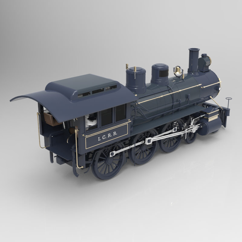 Locomotive 382 obj 3D model_7