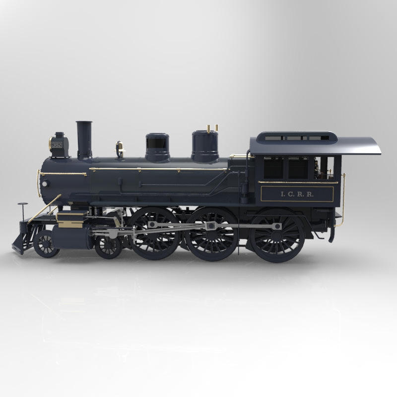 Locomotive 382 obj 3D model_5