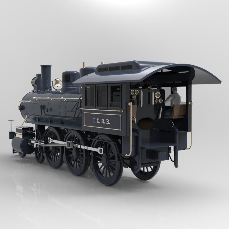 Locomotive 382 obj 3D model_6