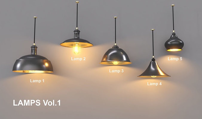 Sealing Lamp Vol1  Low-poly 3D model