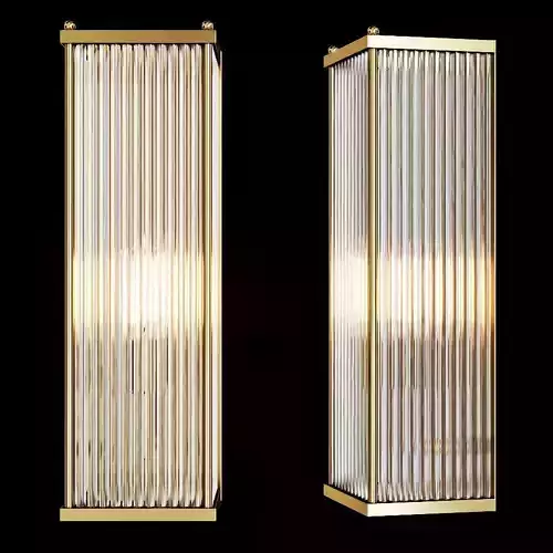 Restoration Hardware MARAIS RECTANGULAR SCONCE Brass 3D model