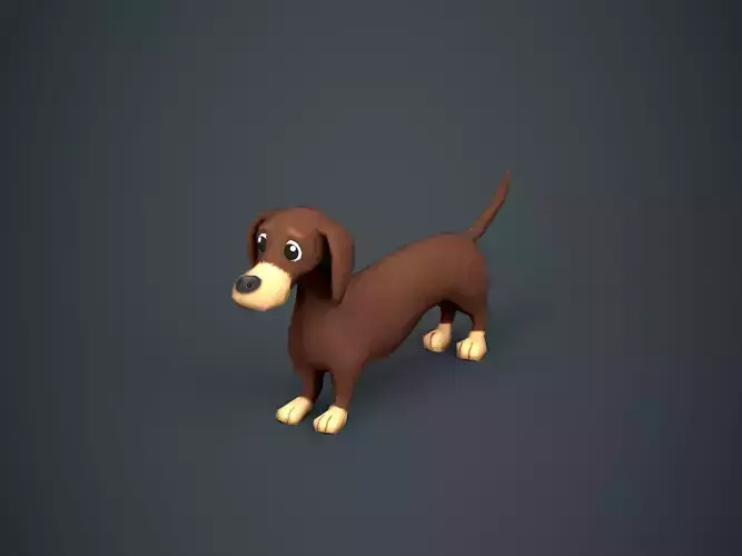Dachshund Dog Stylized