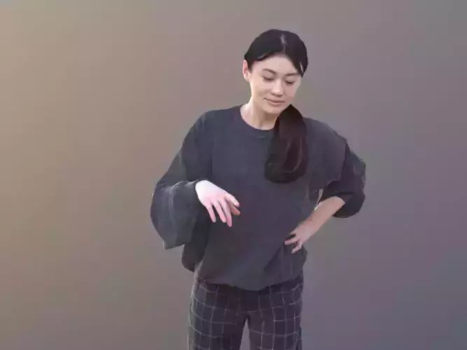 Francine 10353 - Standing Casual Girl Low-poly 3D model Francine 10353 - Standing Casual Girl Low-poly 3D model