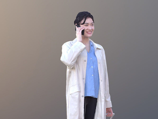 Francine 10349 - Walking Pharmaceutical Specialist Low-poly 3D model