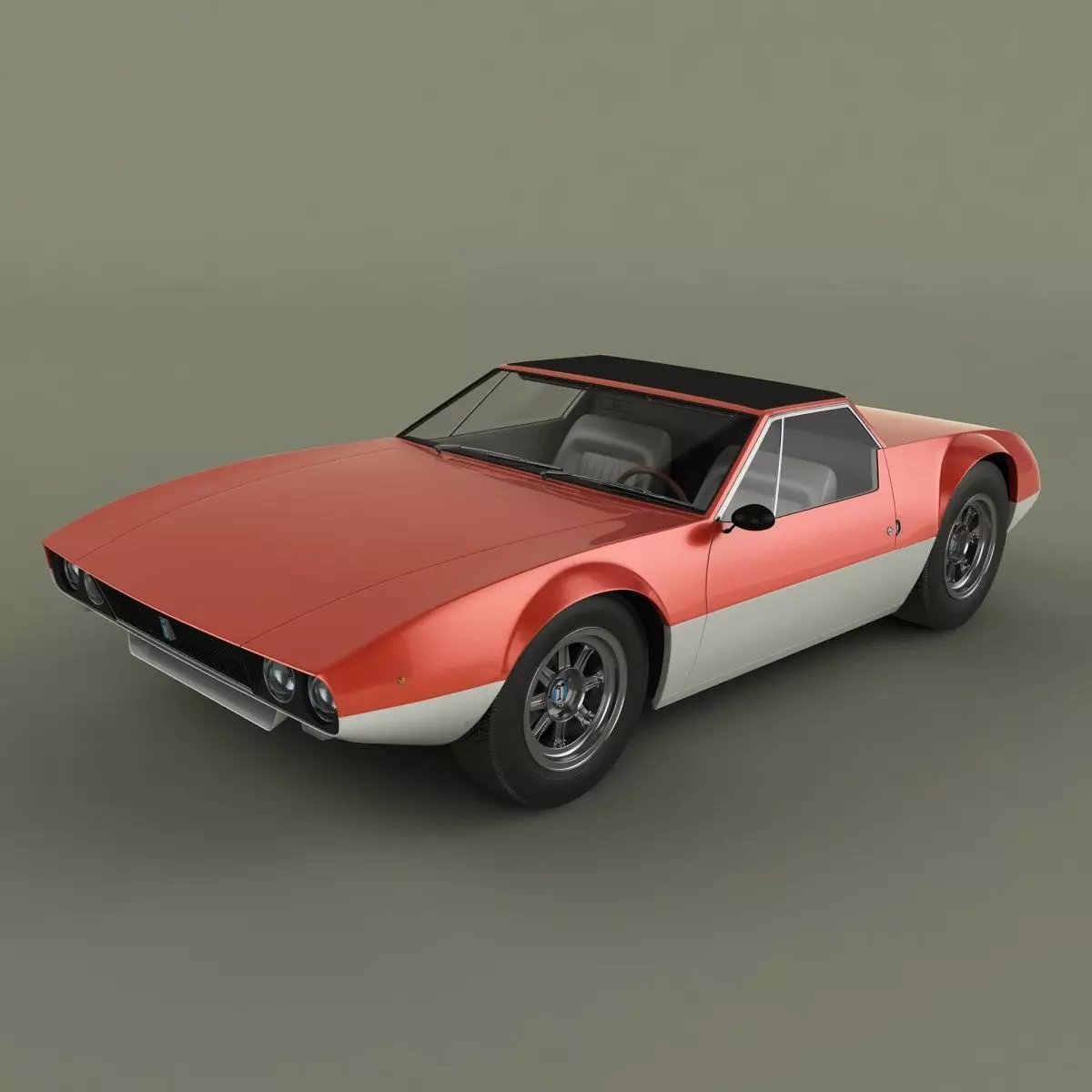 De Tomaso Mangusta Spider 3D model_0