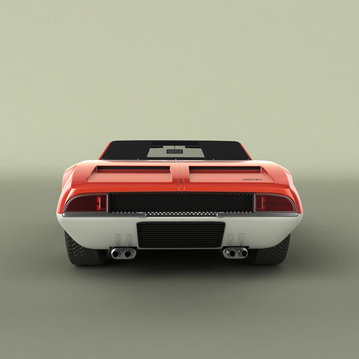 De Tomaso Mangusta Spider 3D model_3