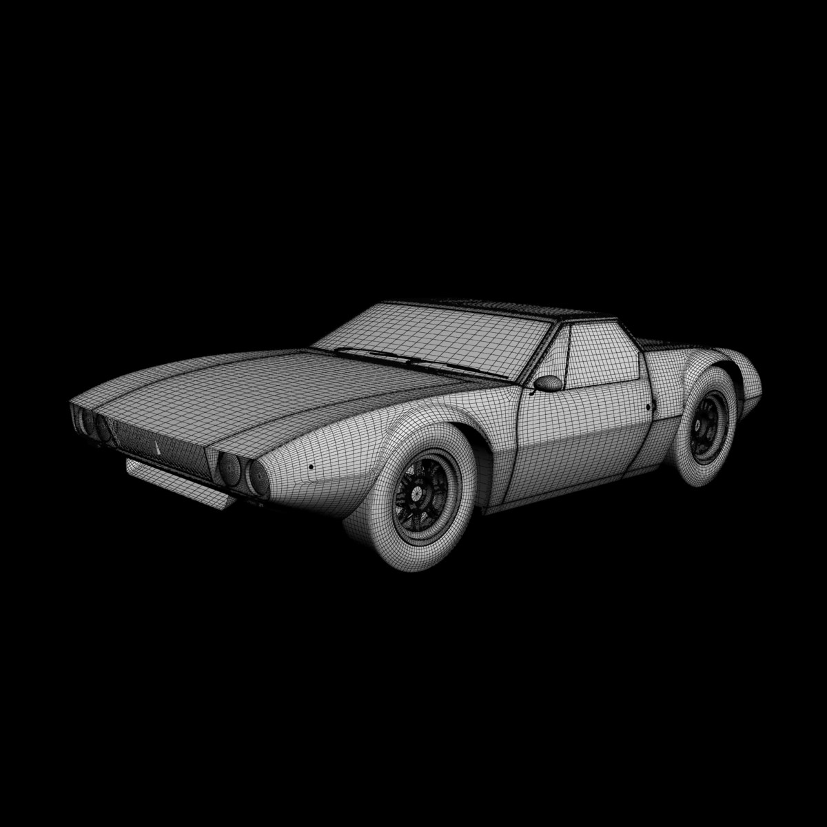 De Tomaso Mangusta Spider 3D model_12