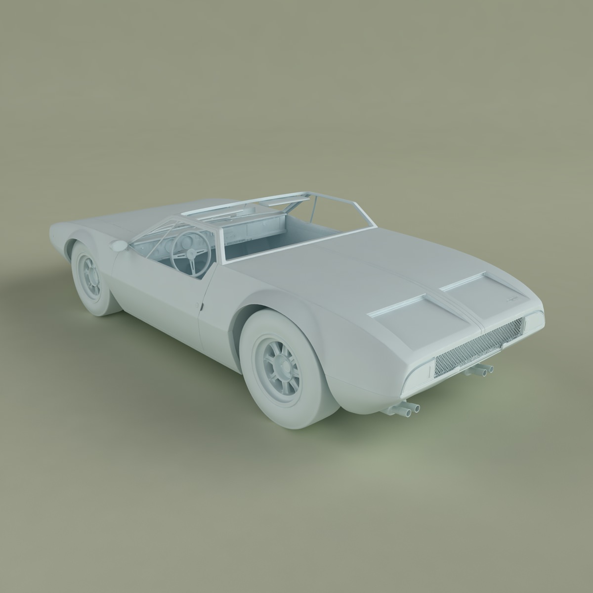 De Tomaso Mangusta Spider 3D model_11