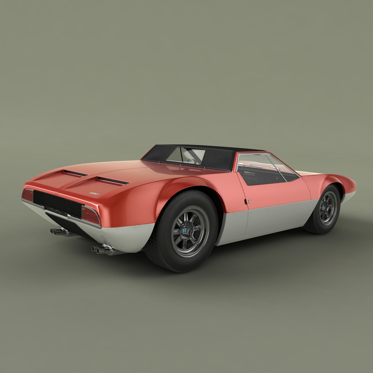 De Tomaso Mangusta Spider 3D model_2