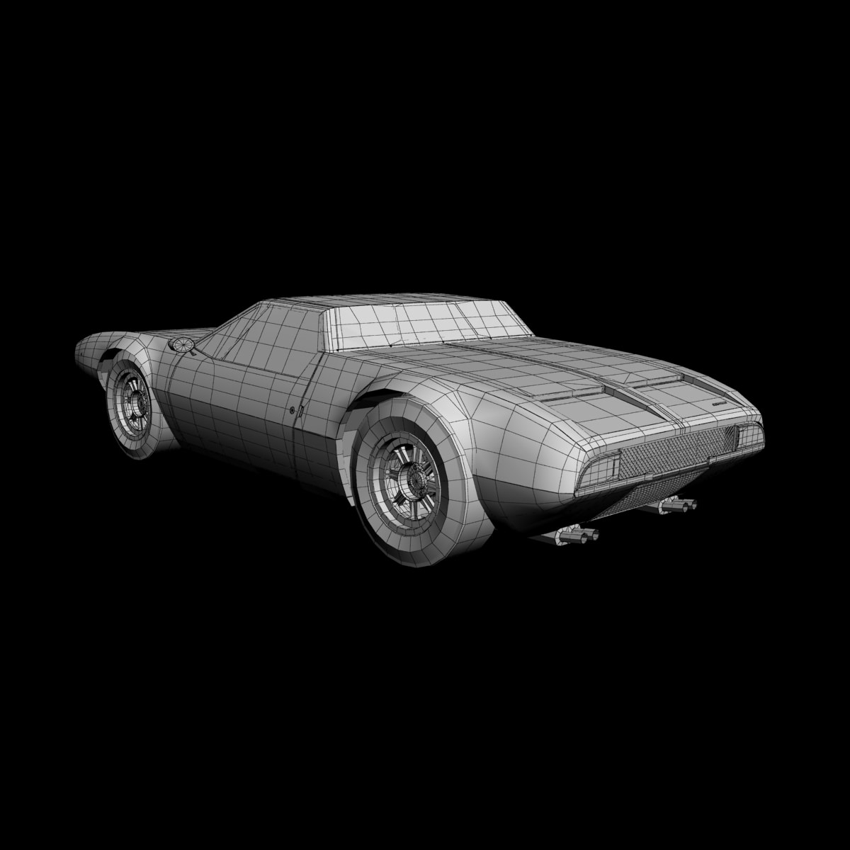 De Tomaso Mangusta Spider 3D model_14