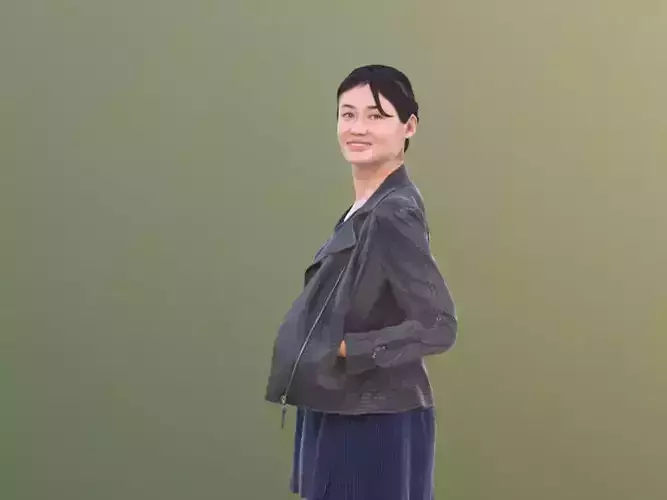 Francine 10343 - Standing Casual Girl Low-poly 3D model