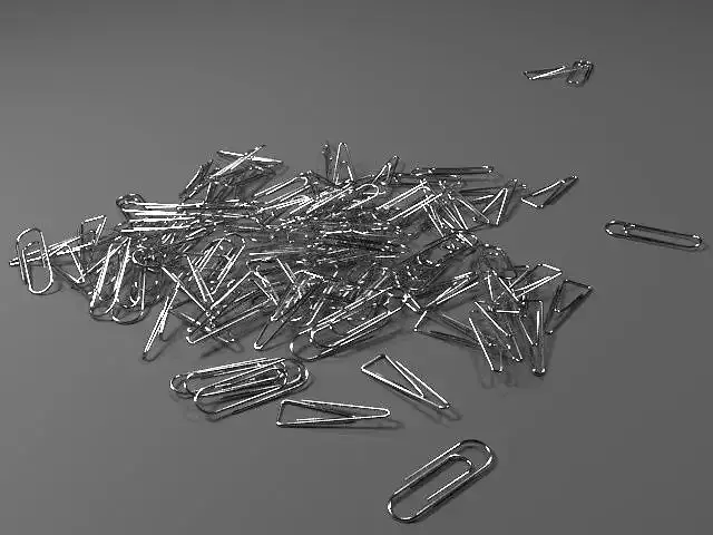 A pile of paper clips