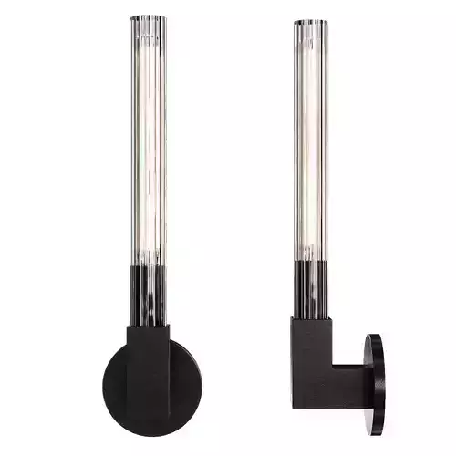Restoration Hardware CANNELE SINGLE SCONCE Black