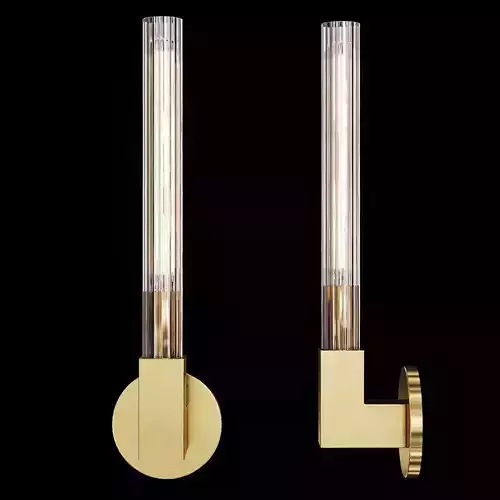 Restoration Hardware CANNELE SINGLE SCONCE Brass