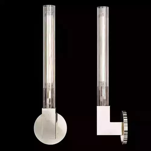 Restoration Hardware CANNELE SINGLE SCONCE Nickel