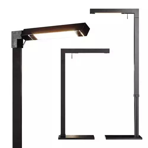 Restoration Hardware CANNELE TASK FLOOR LAMP Black