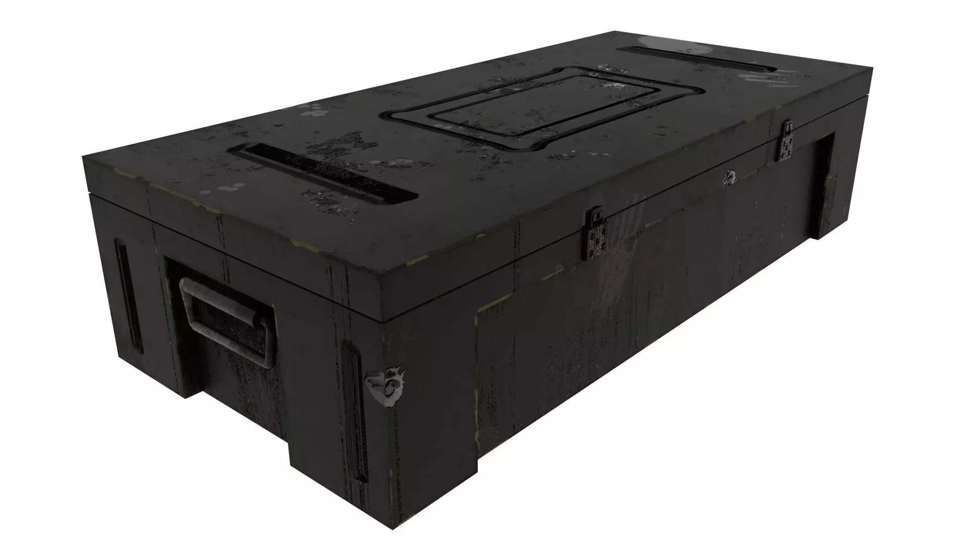 Weapon case box Low-poly 3D model