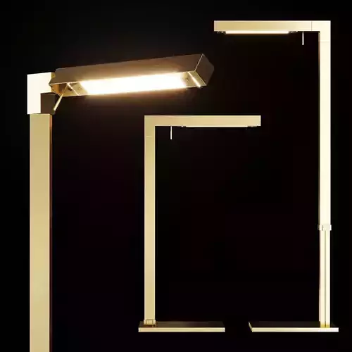 Restoration Hardware CANNELE TASK FLOOR LAMP Brass