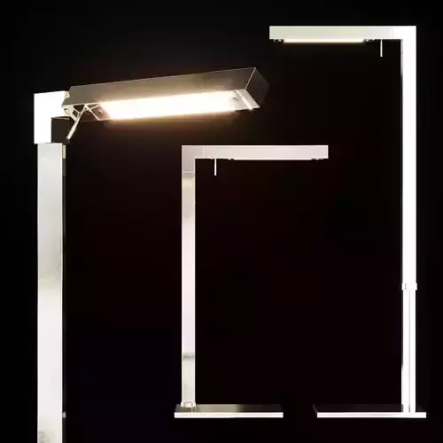 Restoration Hardware CANNELE TASK FLOOR LAMP Nickel