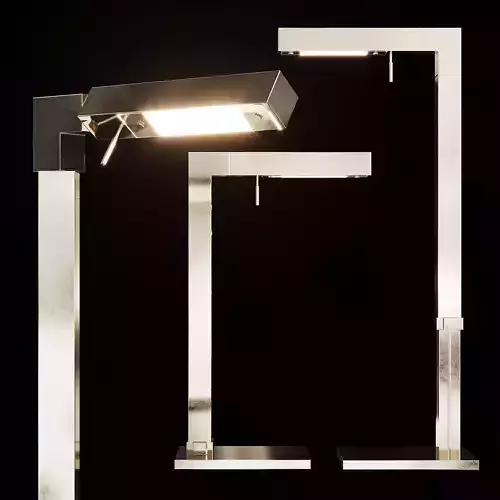 Restoration Hardware CANNELE TASK TABLE LAMP Nickel