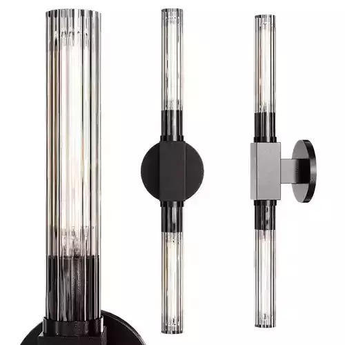 Restoration Hardware CANNELE VANITY SCONCE Black