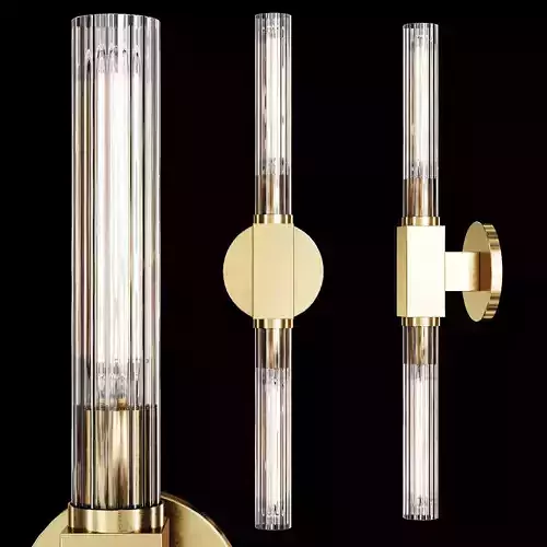 Restoration Hardware CANNELE VANITY SCONCE Brass