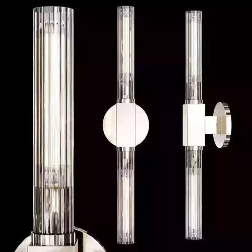 Restoration Hardware CANNELE VANITY SCONCE Nickel