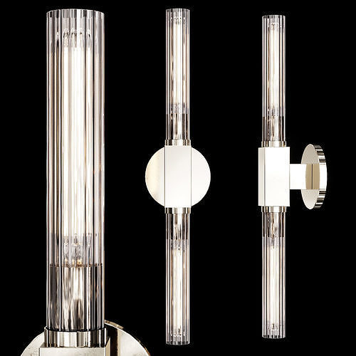 Restoration Hardware CANNELE VANITY SCONCE Nickel 3D model
