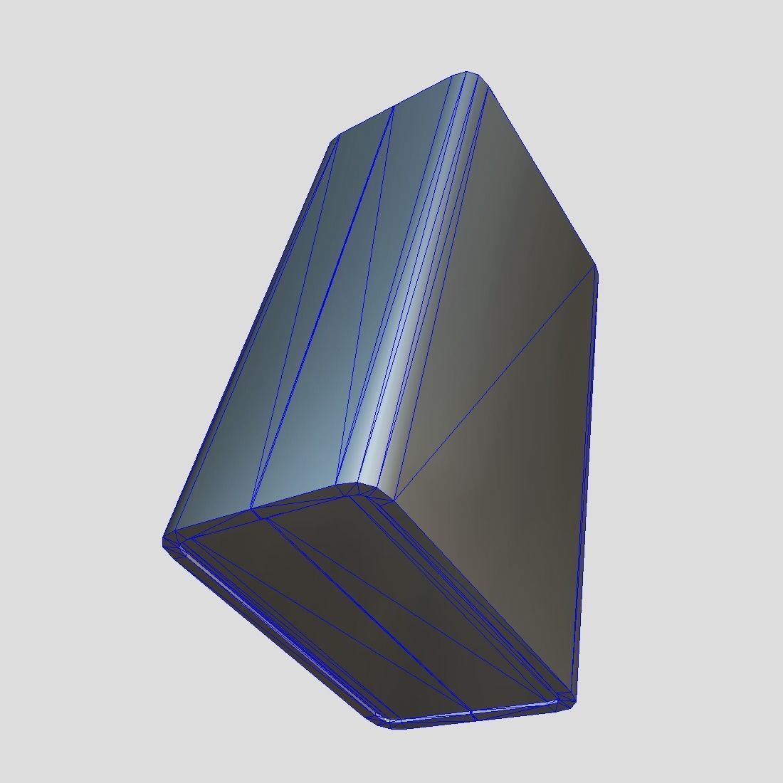 Battery 9V Low-poly 3D model_12