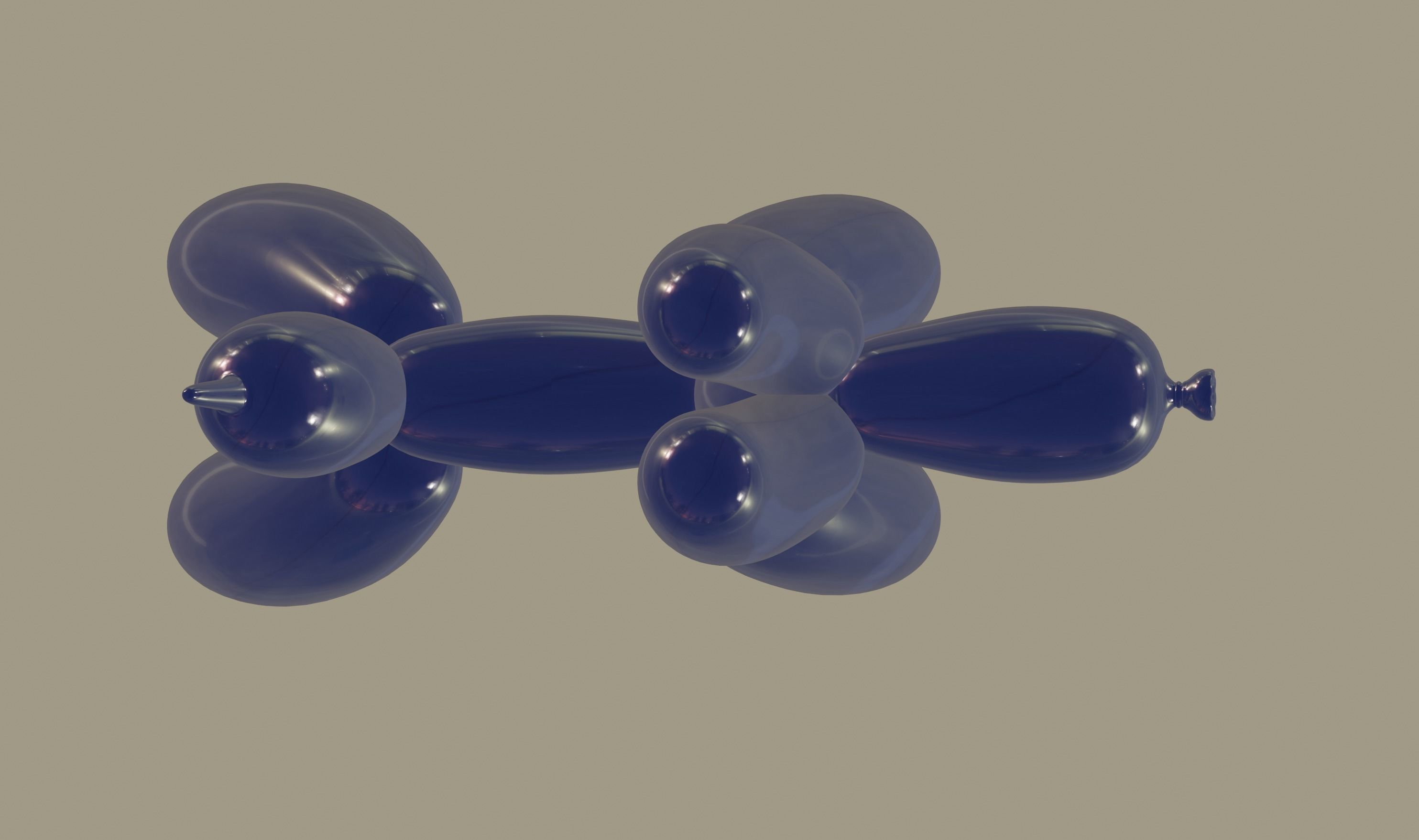 Balloon Dog 3D model_13