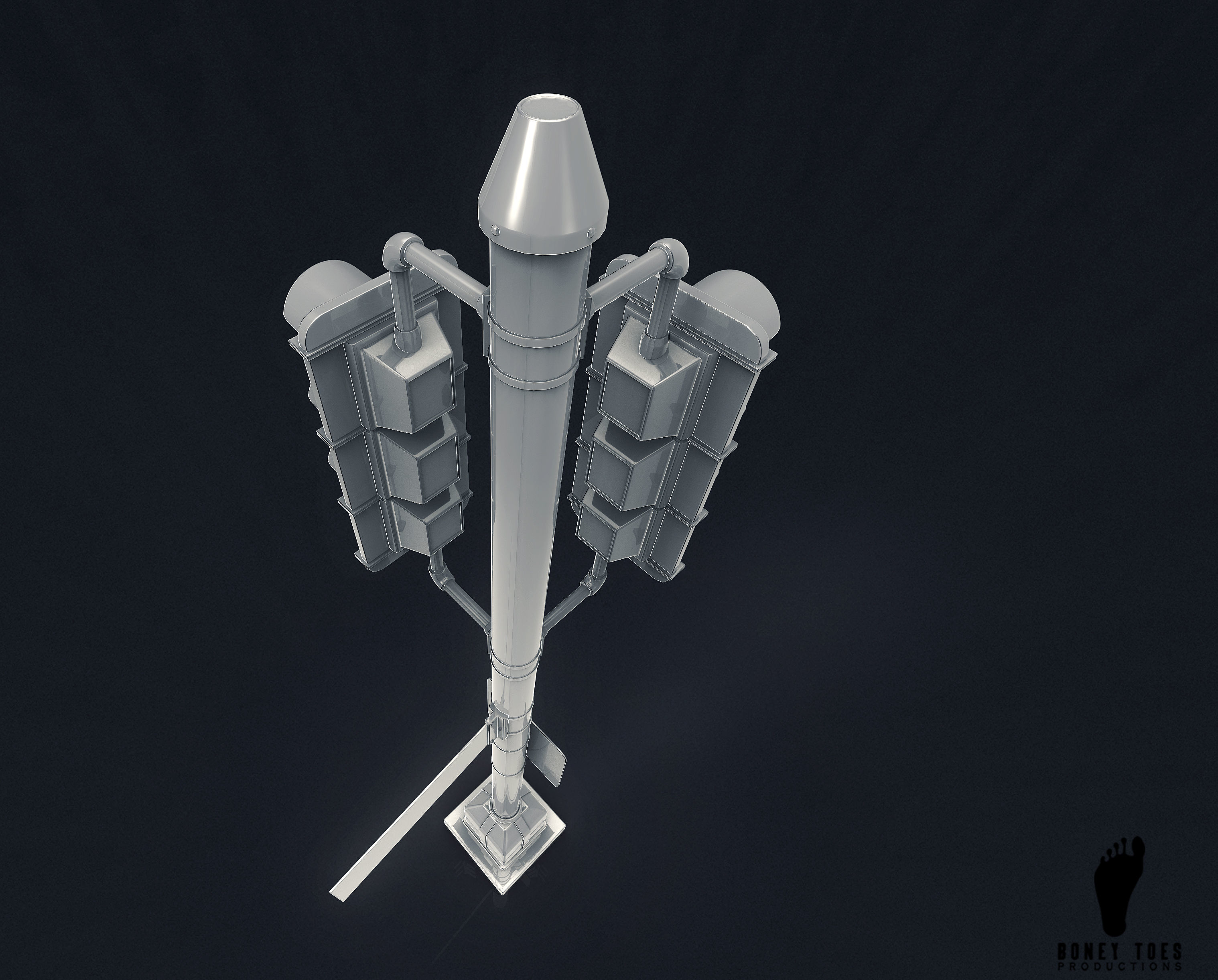 3D Traffic Signal Lights - High Poly 3D model_4