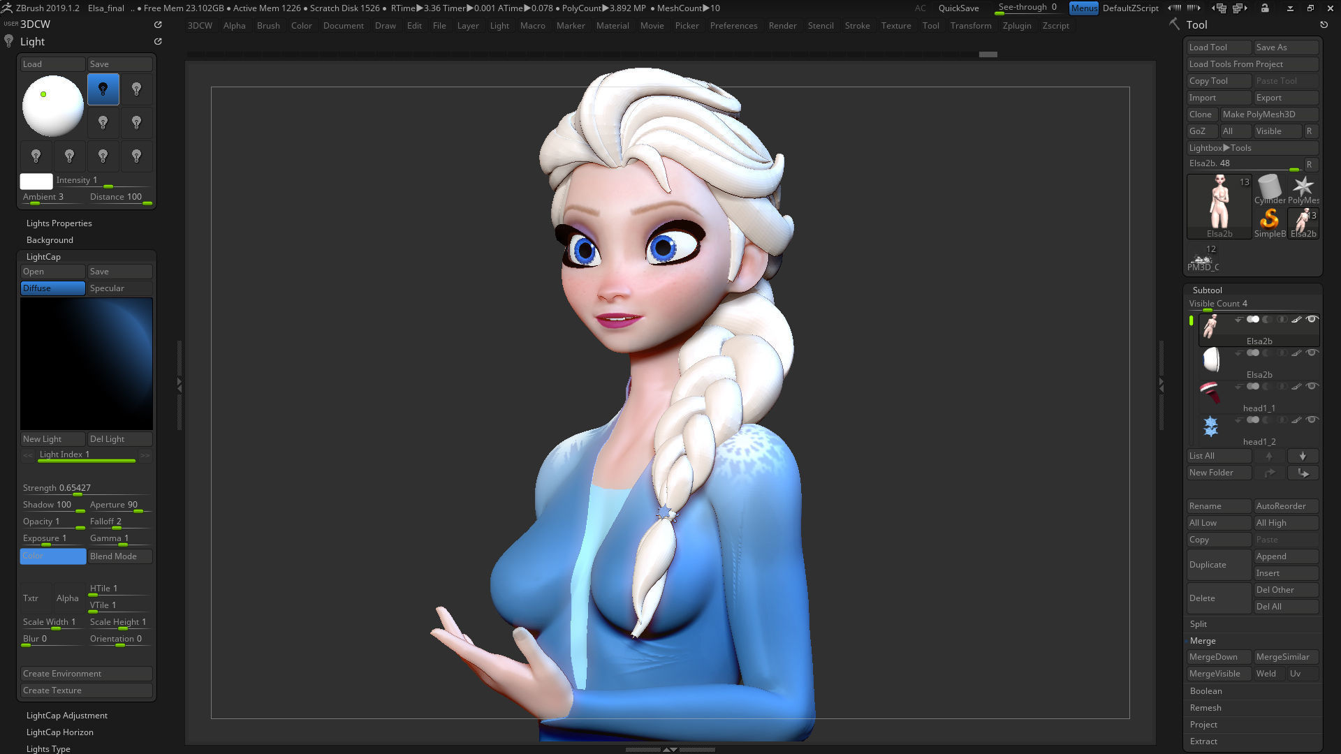 Elsa - Frozen 2 Fan art 3D print model_11