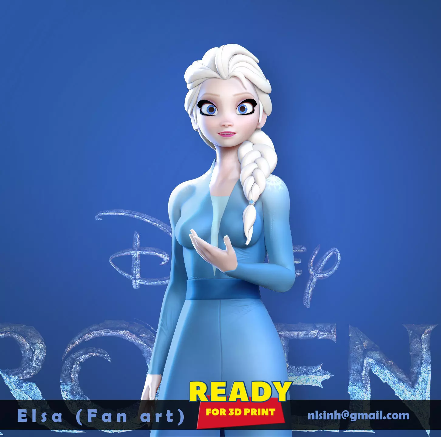 Elsa - Frozen 2 Fan art 3D print model_0