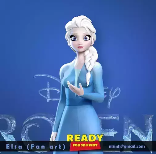 Elsa - Frozen 2 Fan art 3D print model