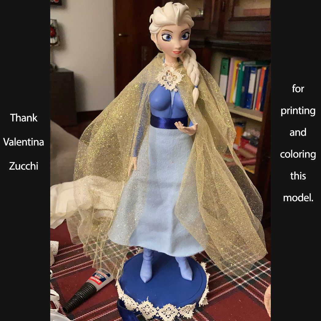 Elsa - Frozen 2 Fan art 3D print model_4
