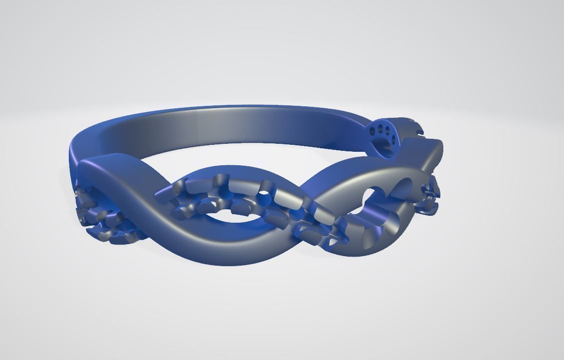 Luxury engagement ring 3D print model_8