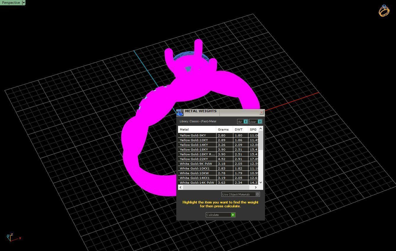 Luxury engagement ring 3D print model_5