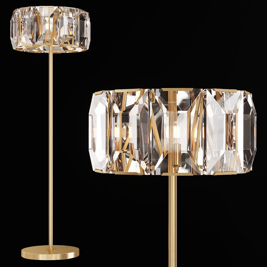 Restoration Hardware Floor Lamps >> Restoration Hardware Harlow Crystal Floor Lamp Brass 3d Model Restoration Hardware Floor Lamps >> Restoration Hardware Harlow Crystal Floor Lamp Brass 3d Model