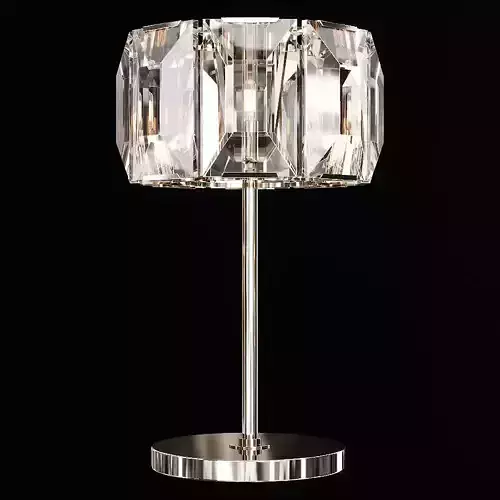 Restoration Hardware HARLOW CRYSTAL TABLE LAMP Nickel